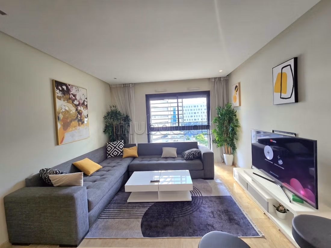 Très bel appartement en location à Casablanca Finance City. 3 grandes pièces. Bien meublé — 3