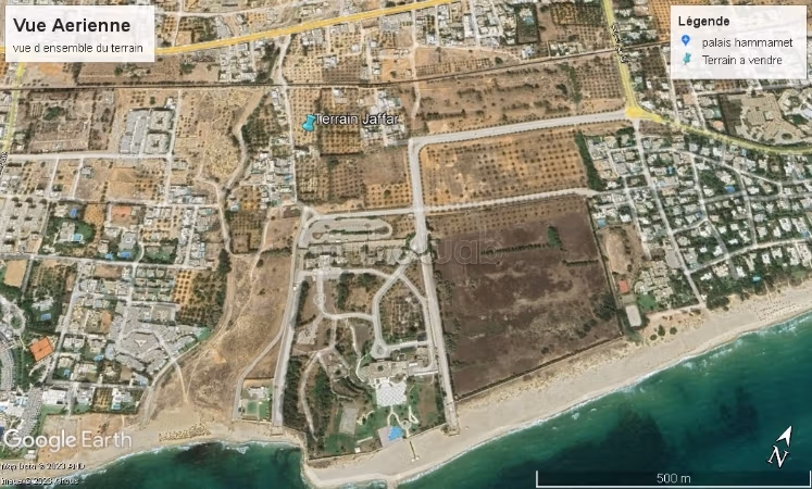 Terrain hammamet derriere palais presidentiel