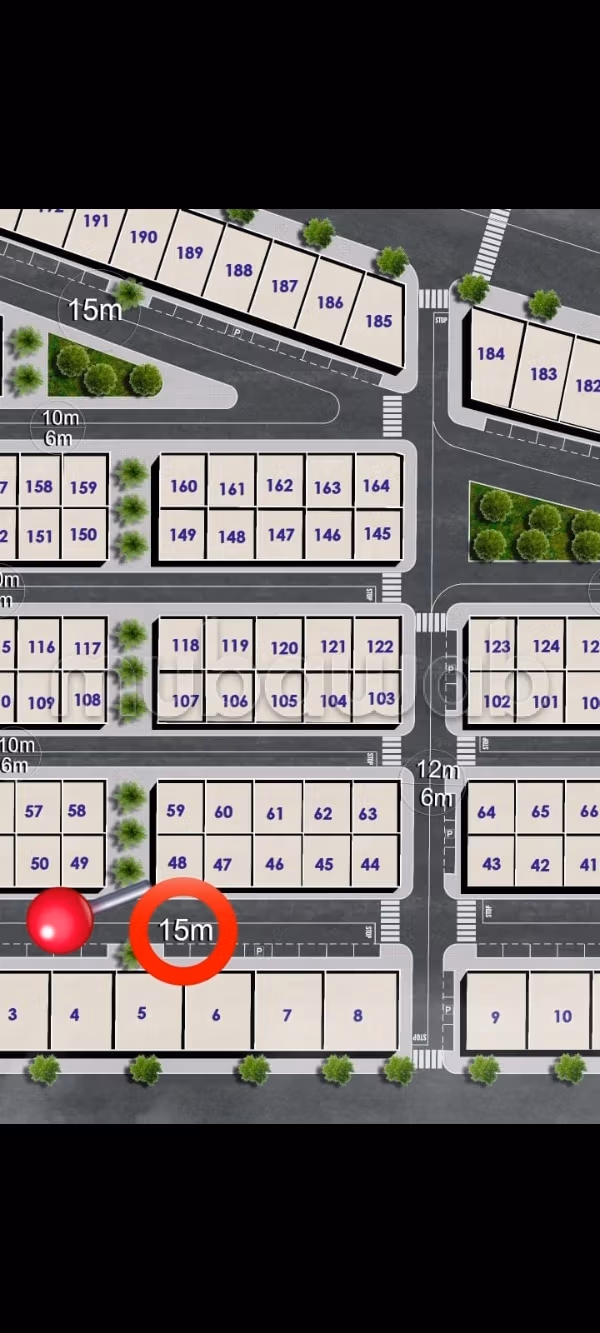 Vente de terrain à Ryad Dakhla.
Surface de 89 m²