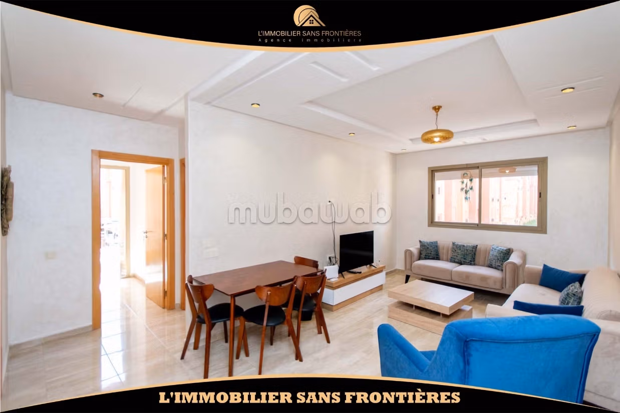 Studio meublé neuf à louer avec 2 piscines collectives – Jnane Awrad, Marrakech – 55 m²