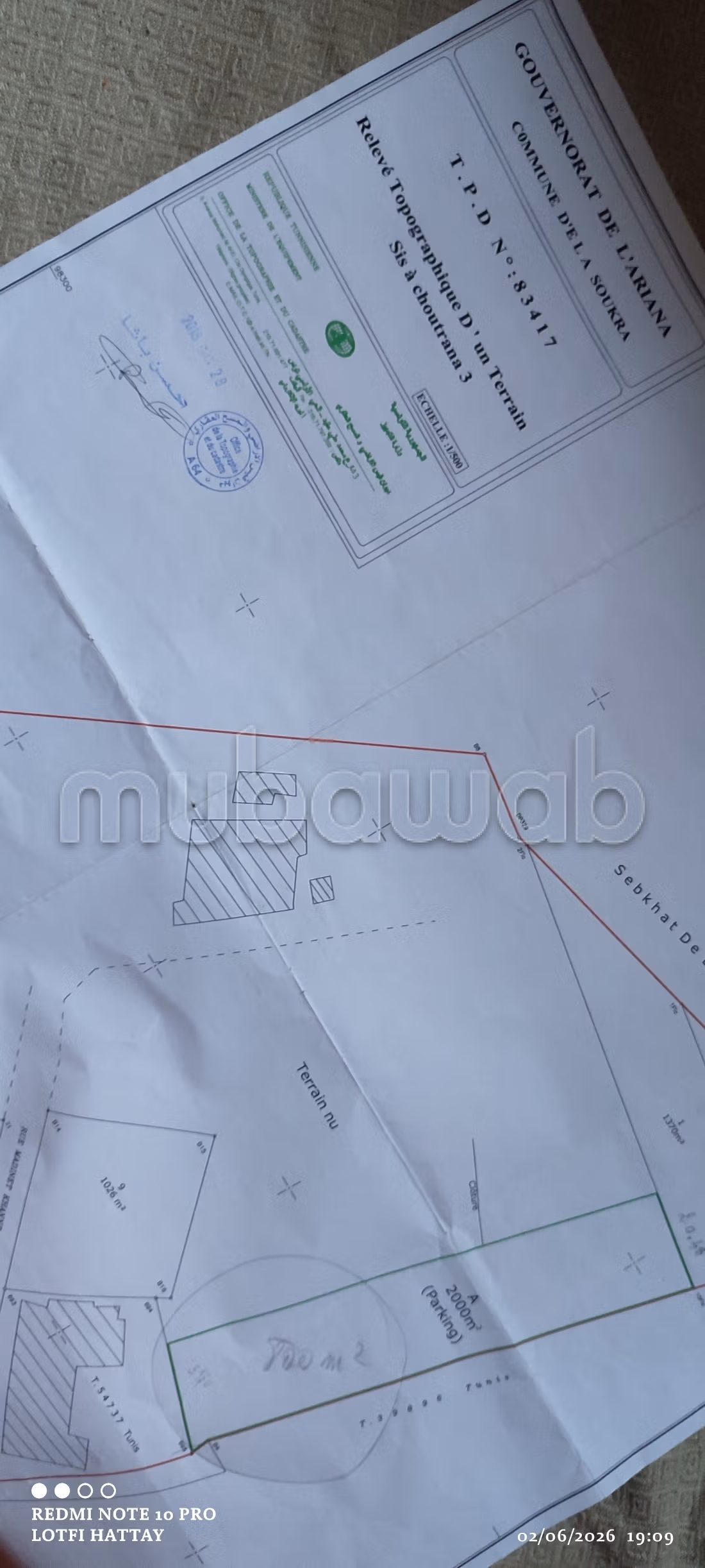 Particulier vend 800m² pour villa