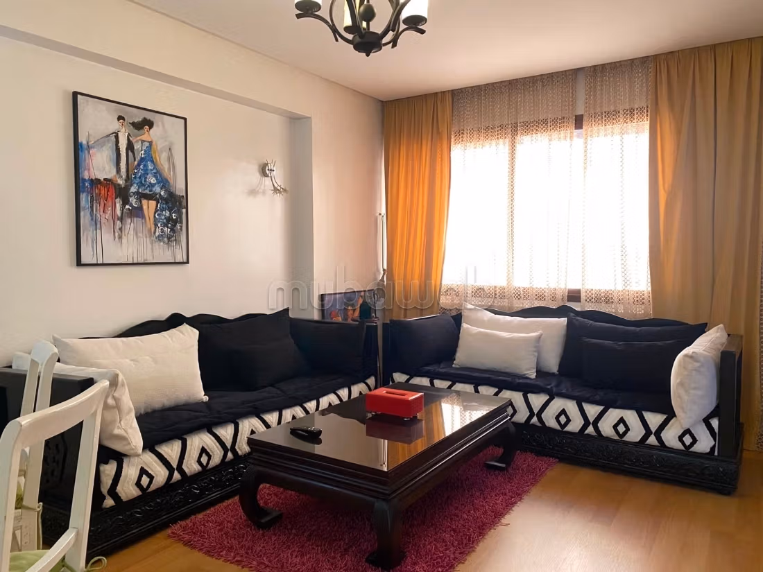 Superbe appartement à louer en Hassan Centre Ville. Surface de 120 m². Meublé — 5
