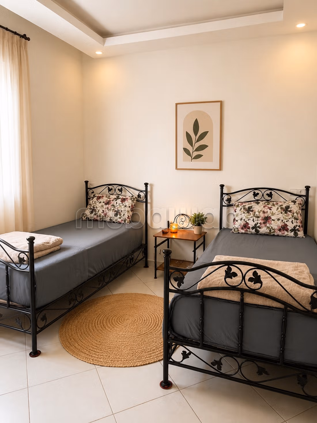 Appartement de vacances à louer à Route Casablanca. 3 pièces confortables. Système de parabole et salon marocain