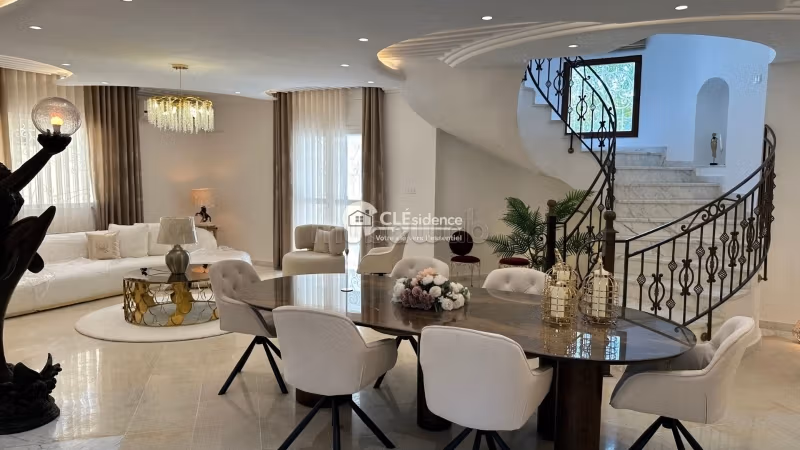 ف villa charmante s5 حديقة قرطاج