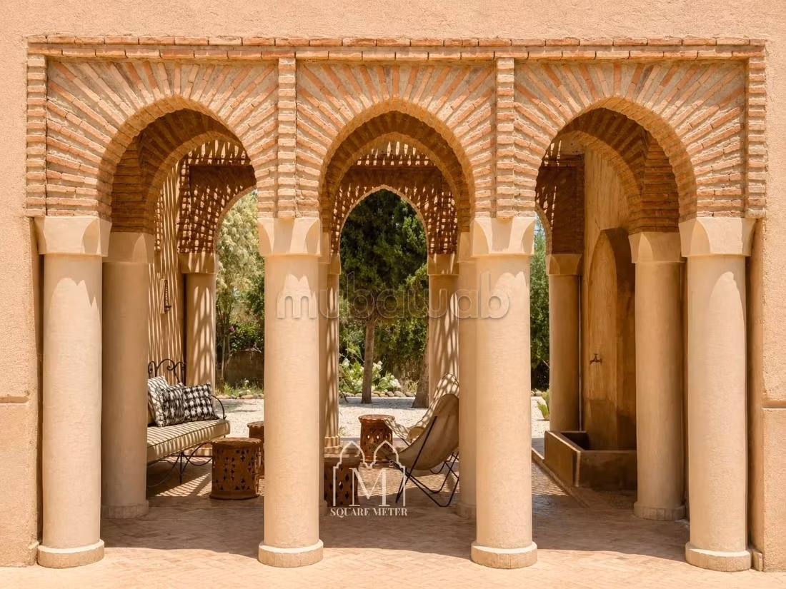 Casa de lujo estilo beldi con olivar