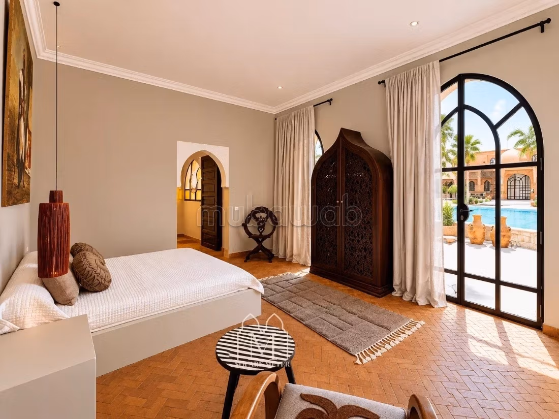 Casa de lujo estilo beldi con olivar