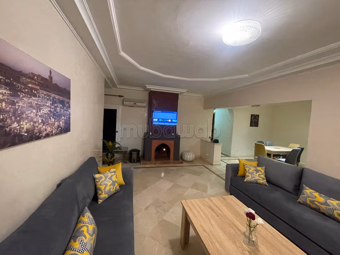 Superbe appartement à louer à Guéliz. 2 grandes pièces. Bien meublé — 4