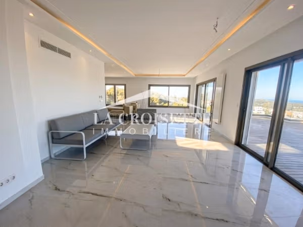 Penthouse S3 vue sur mer à Gammarth
