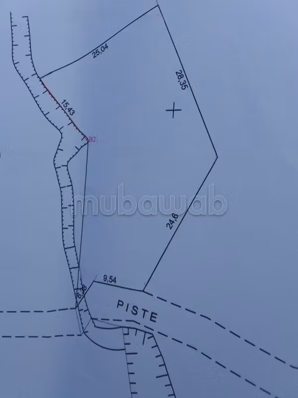 Registered land of 900 m²