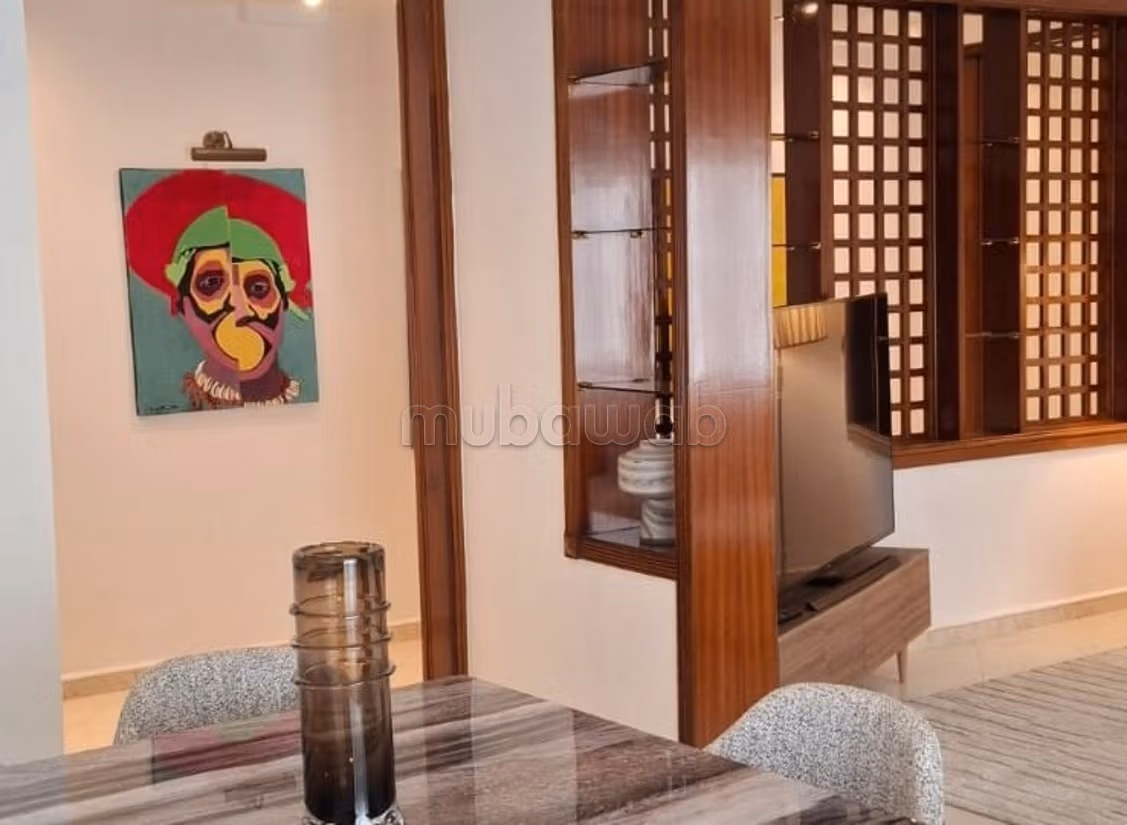 A louer magnifique appartement renove de 120 m² – quartier iberia – tanger – reference: ltaam20526