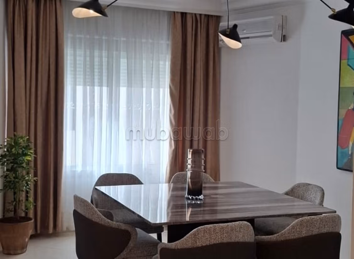 A louer magnifique appartement renove de 120 m² – quartier iberia – tanger – reference: ltaam20526