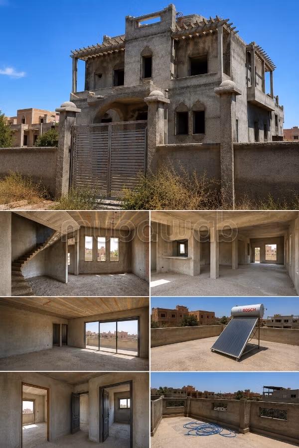 Villa semi terminada de 450 m² en résidence cerrada – Ruta de Casablanca – Marrakech
