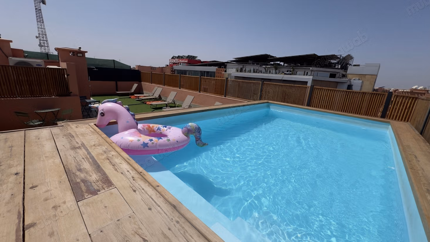 Ubicación de apartamento dúplex Gueliz Victor Hugo vacío piscina colectiva