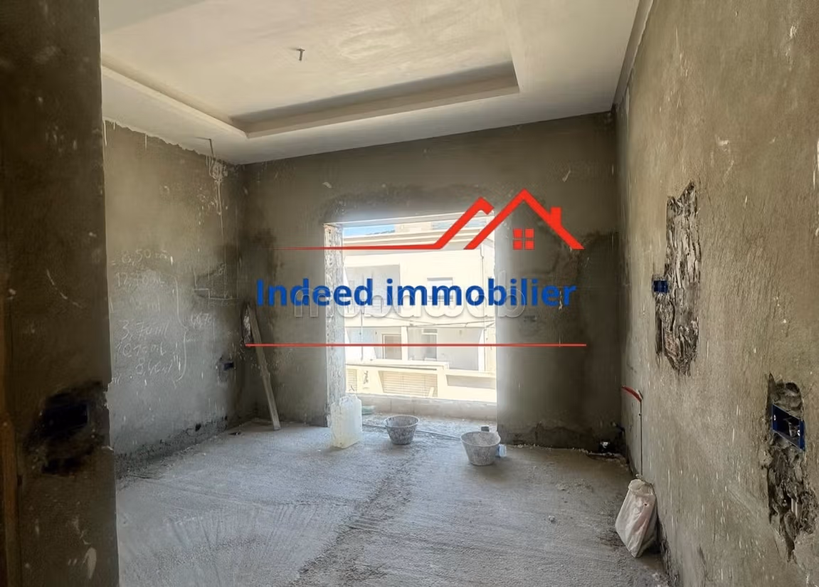 Modern semi-detached villa under construction