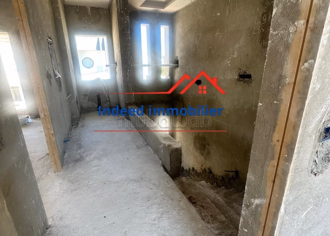 Modern semi-detached villa under construction