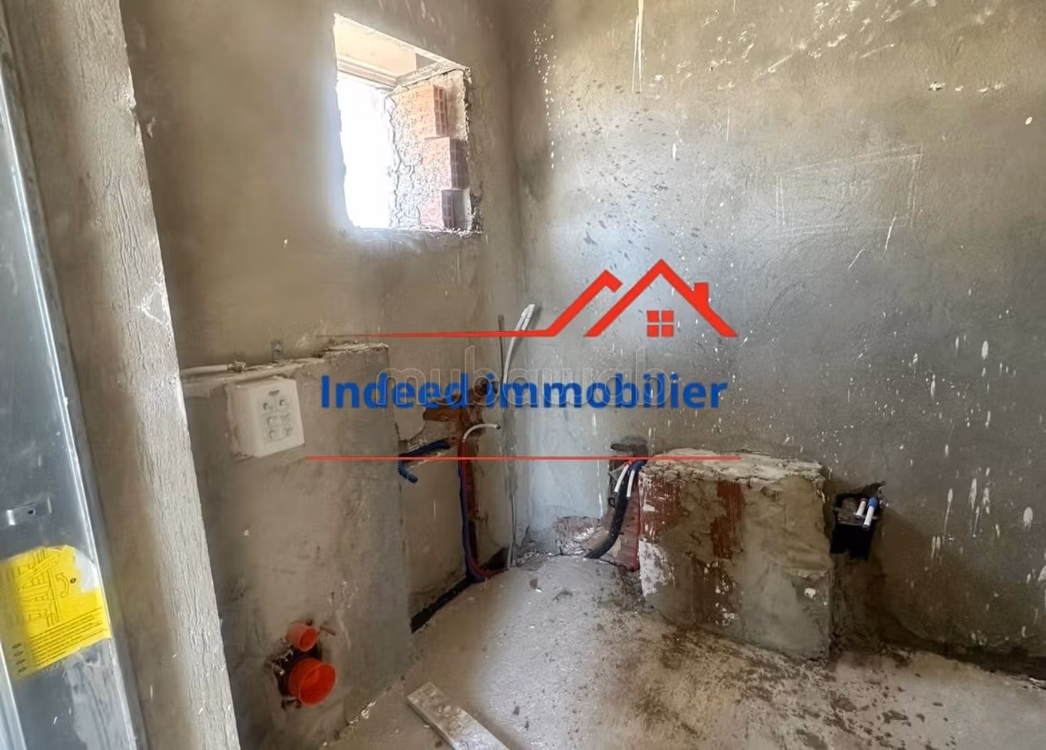 Modern semi-detached villa under construction