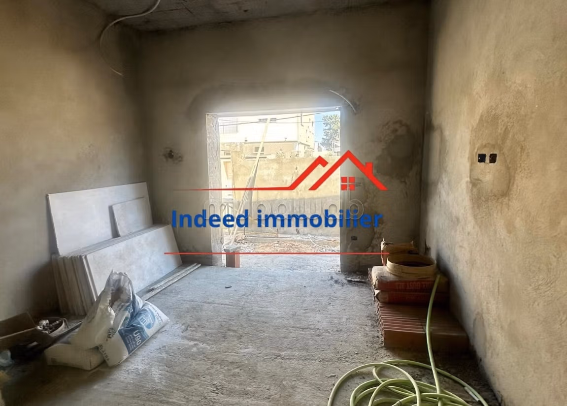 Modern semi-detached villa under construction