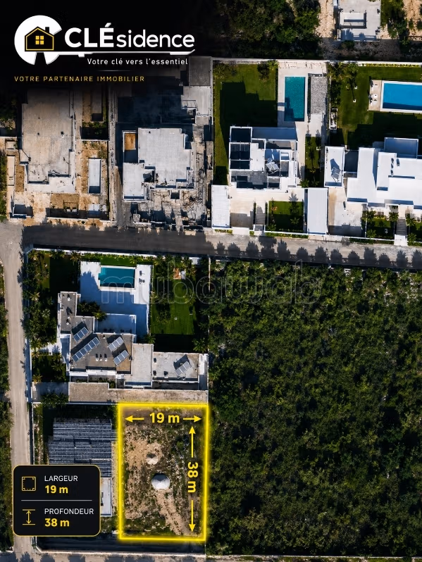 Terrain d'exception prix imbattable à vendre 730m2