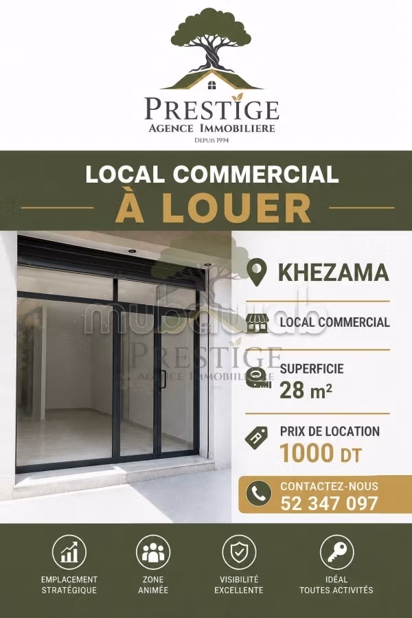 Spazio commerciale in affitto a Khezama