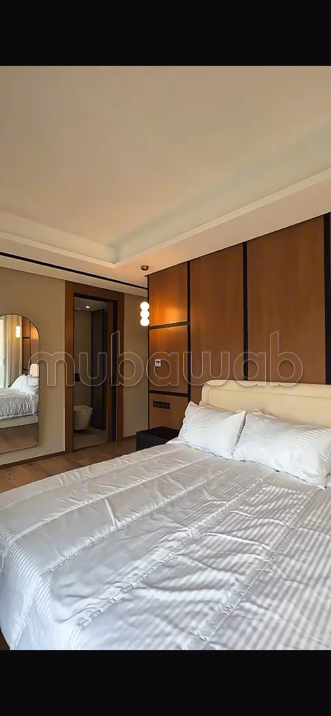 Très bel appartement en location à Casablanca Finance City. 
2 chambres agréables. 
Meublé — 5
