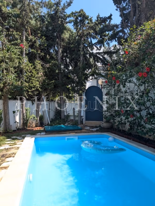 Duplex S2 arredato con piscina a Gammarth