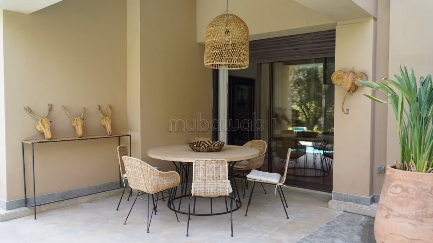 Te huur charmante gemeubileerde villa in Amelkis Marrakech