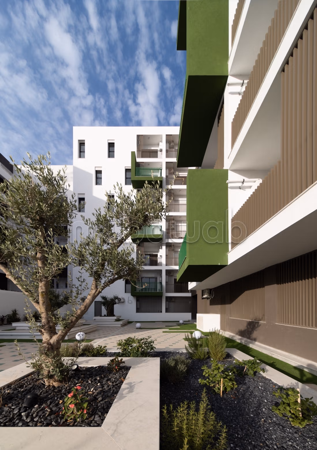 Affitto di uno splendido appartamento a Cité el Ghazela. 2 locali. Terrazzo e ascensore