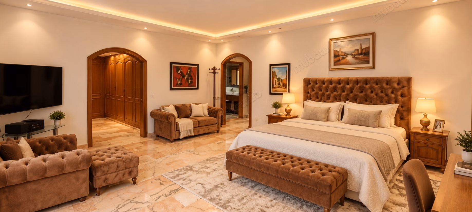 Prestigious furnished villa for rent – L’Orangeraie de Souissi, Rabat