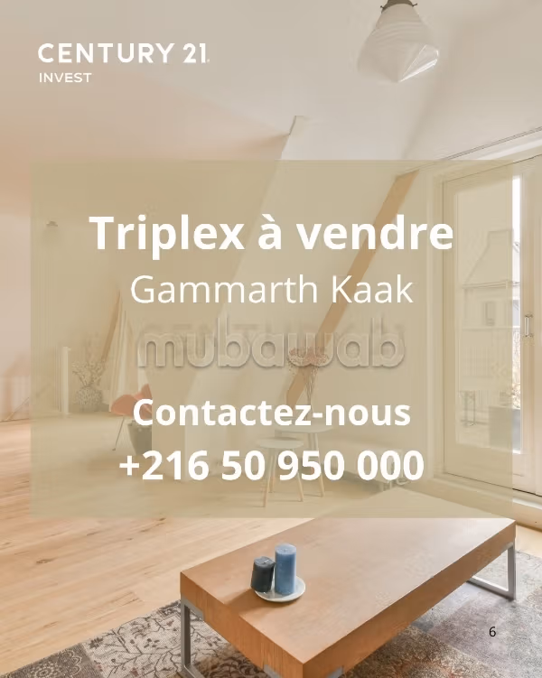 A vendre: Un triplex S6 à gammarth supérieur