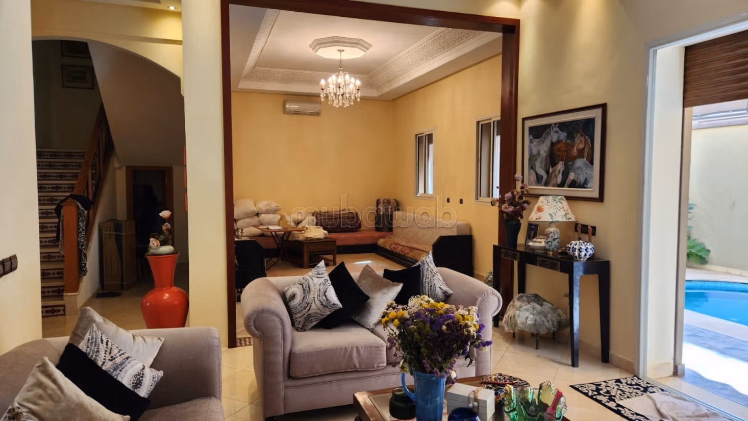À louer: villa 4 chambres à targa, avec piscine — 5