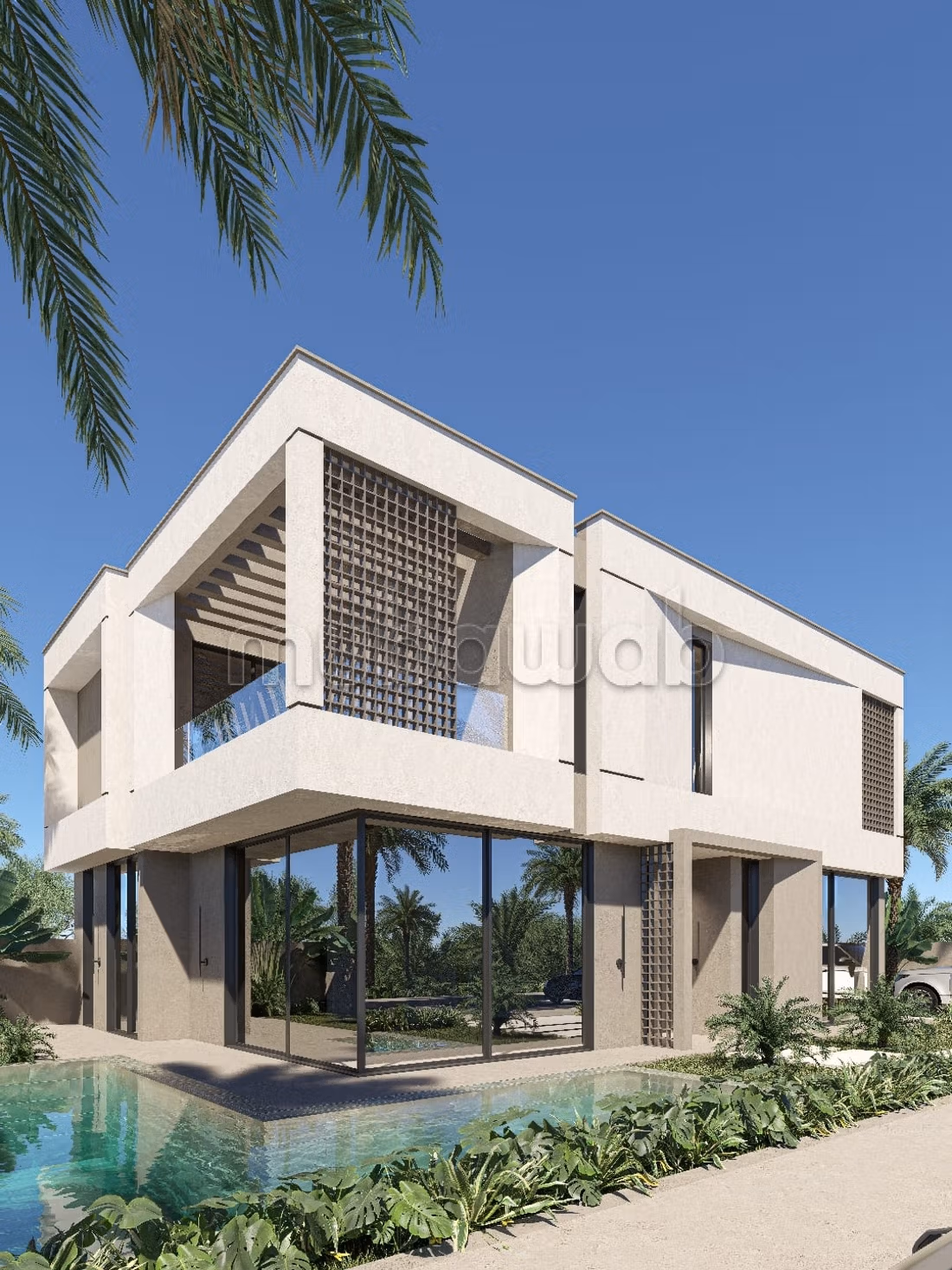 Villa 6 suites Route Amizmiz, Atlas view