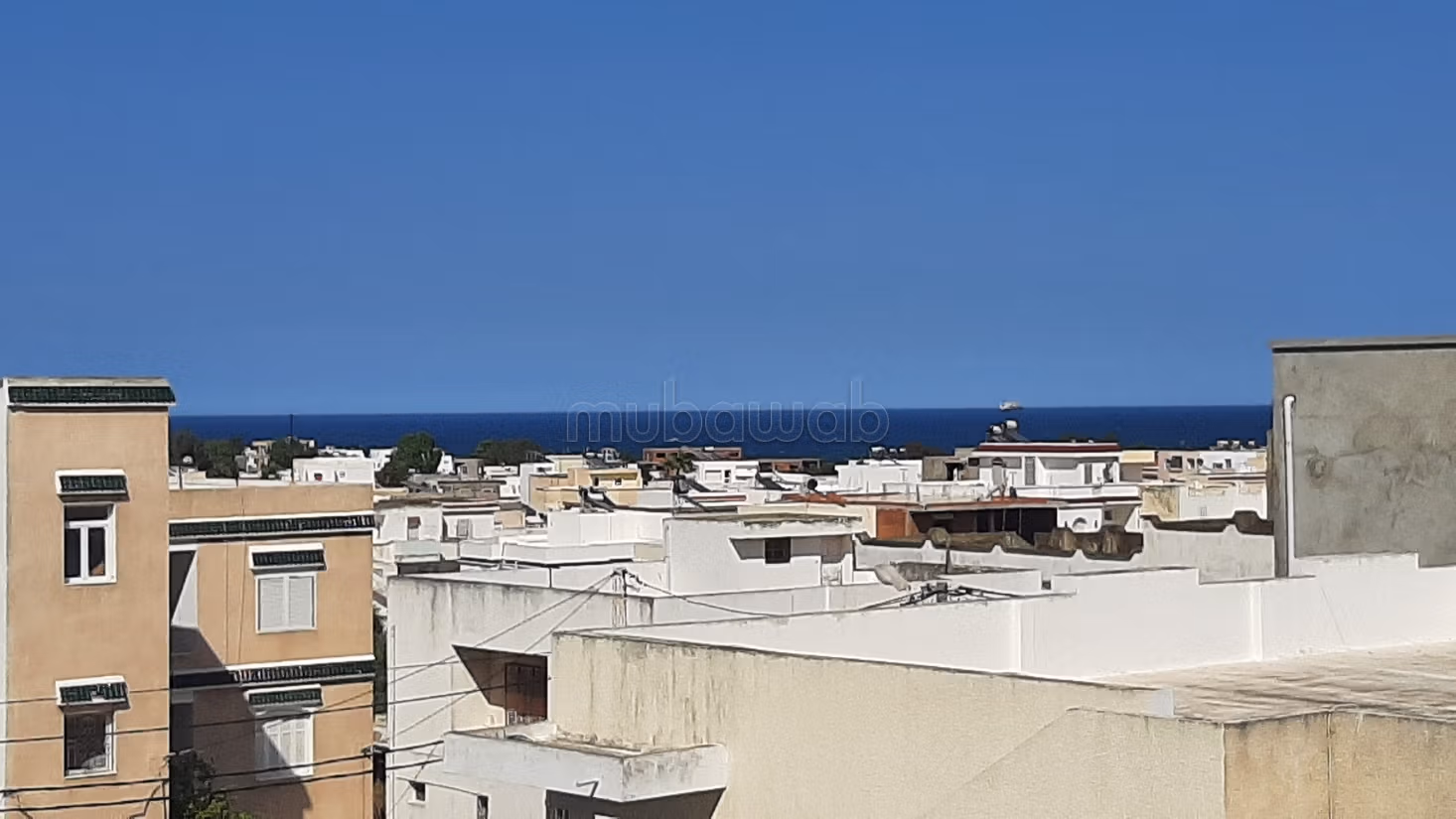 A modern, air-conditioned studio with a sea view