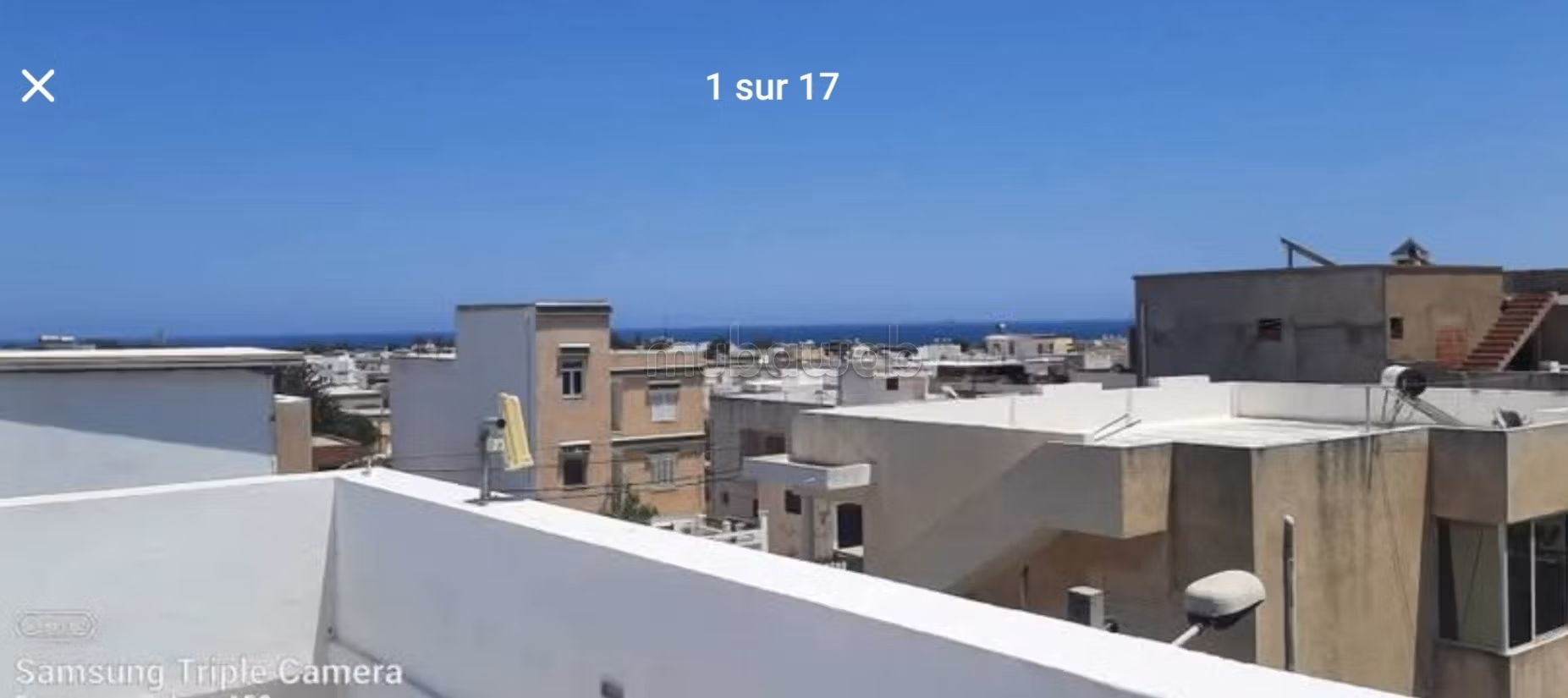 A modern, air-conditioned studio with a sea view