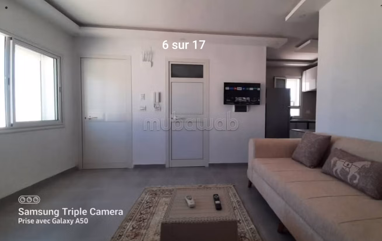 A modern, air-conditioned studio with a sea view