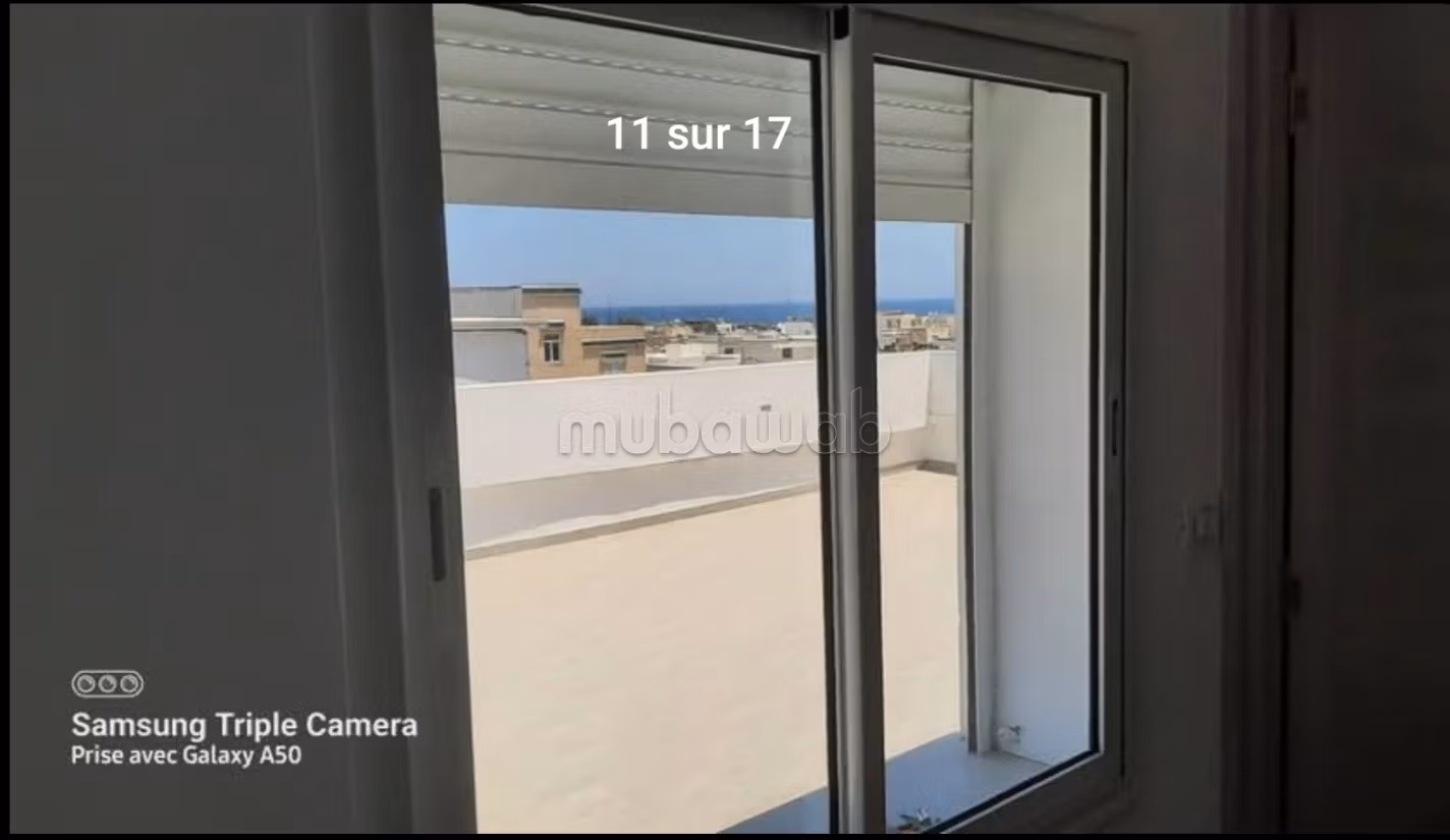 A modern, air-conditioned studio with a sea view
