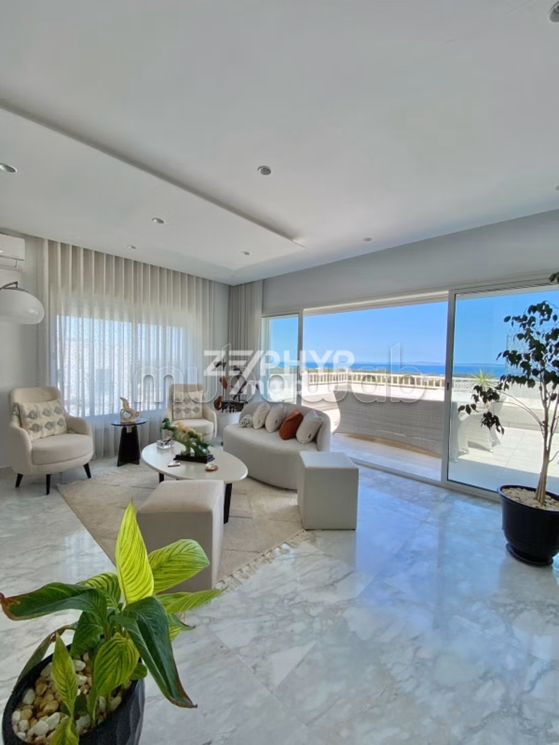 A vendre Duplex S3 avec vue mer à gammarth