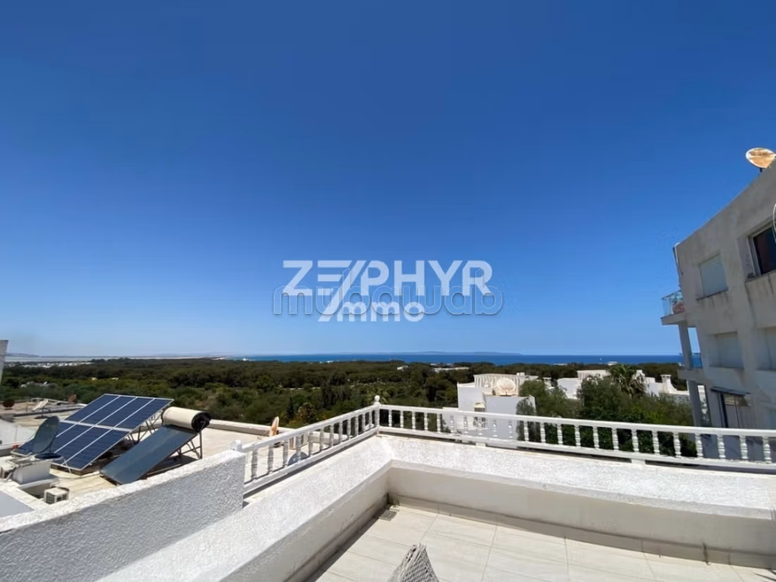 A vendre Duplex S3 avec vue mer à gammarth