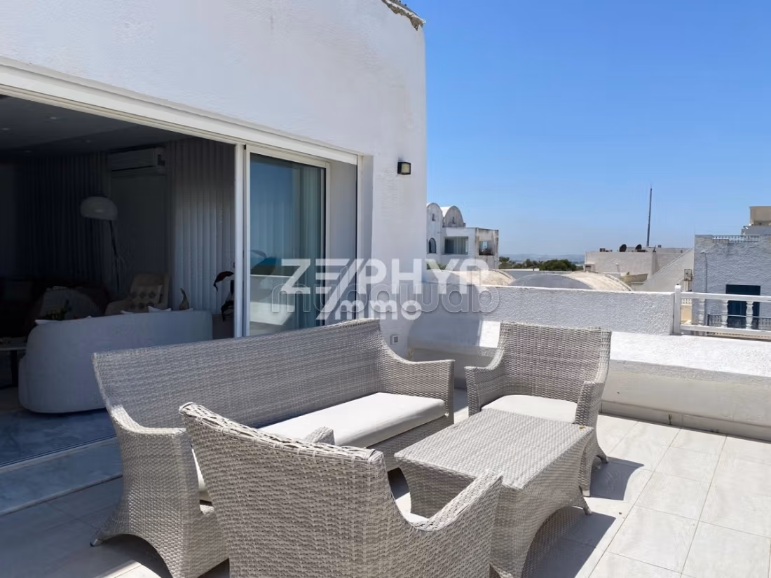 A vendre Duplex S3 avec vue mer à gammarth