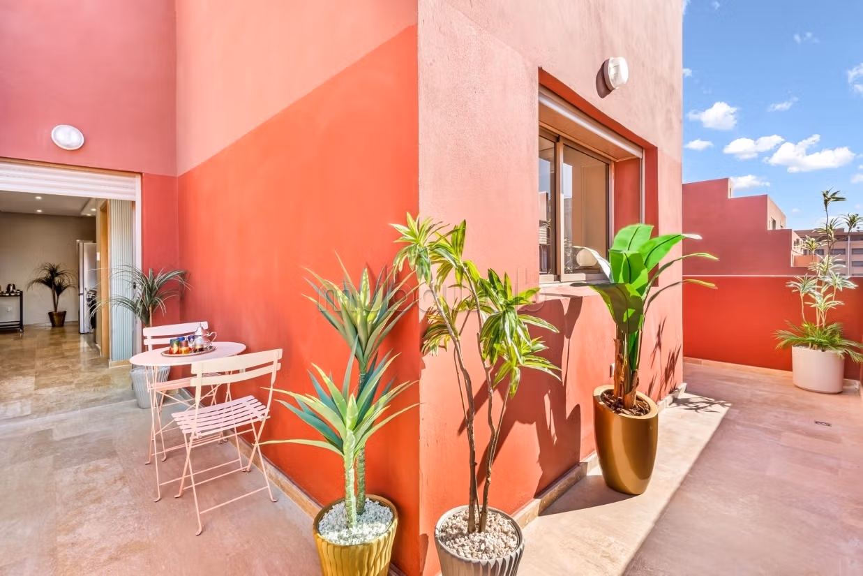 Bel appartement à louer à Gueliz. 1 chambre. Meublé — 4