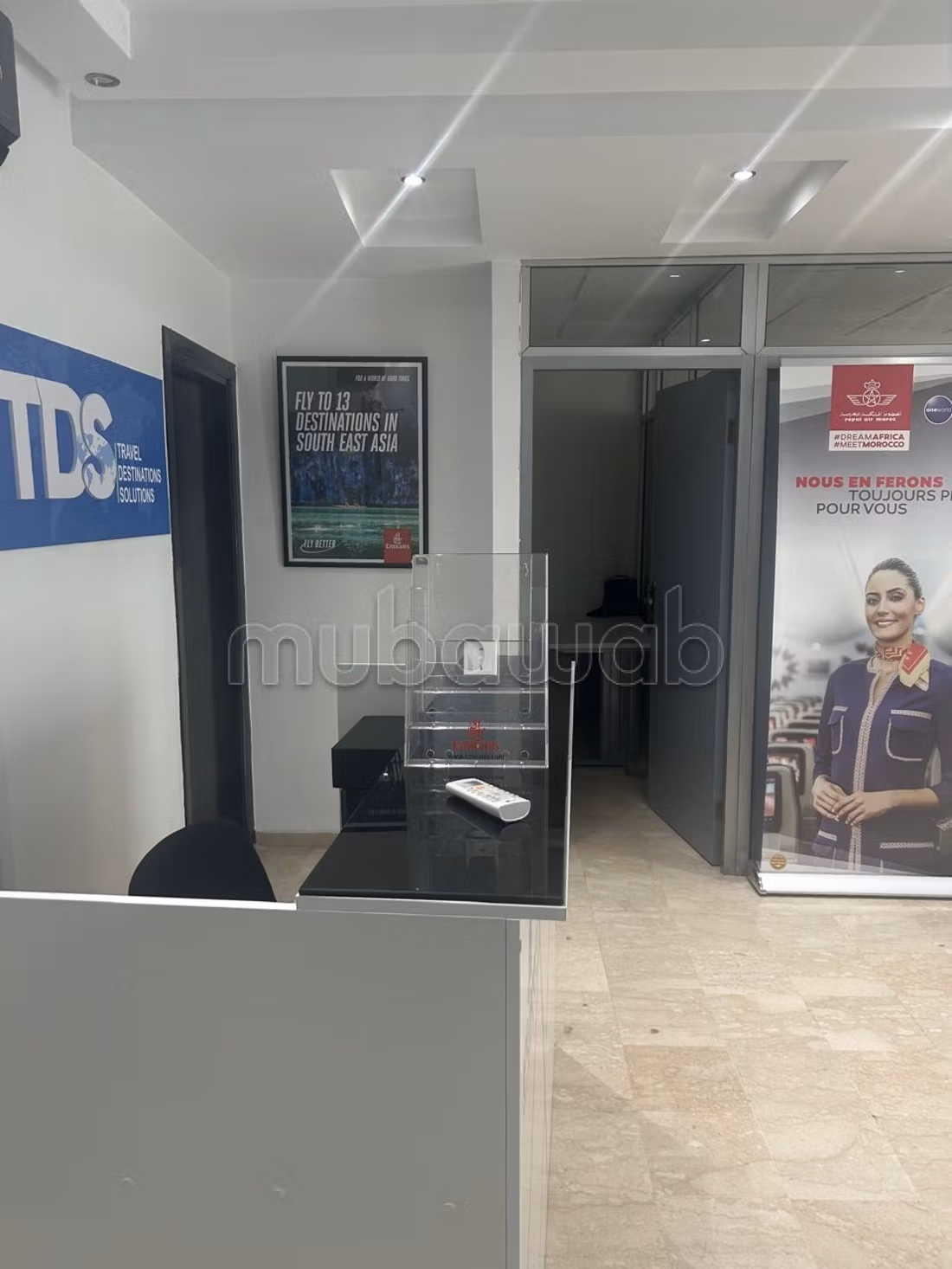 Massira El Khadra Office 90m2 For Rent New Partitioned Parking