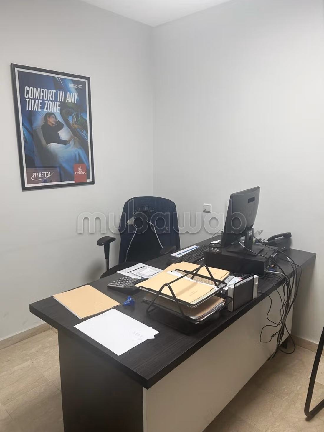 Massira El Khadra Office 90m2 For Rent New Partitioned Parking