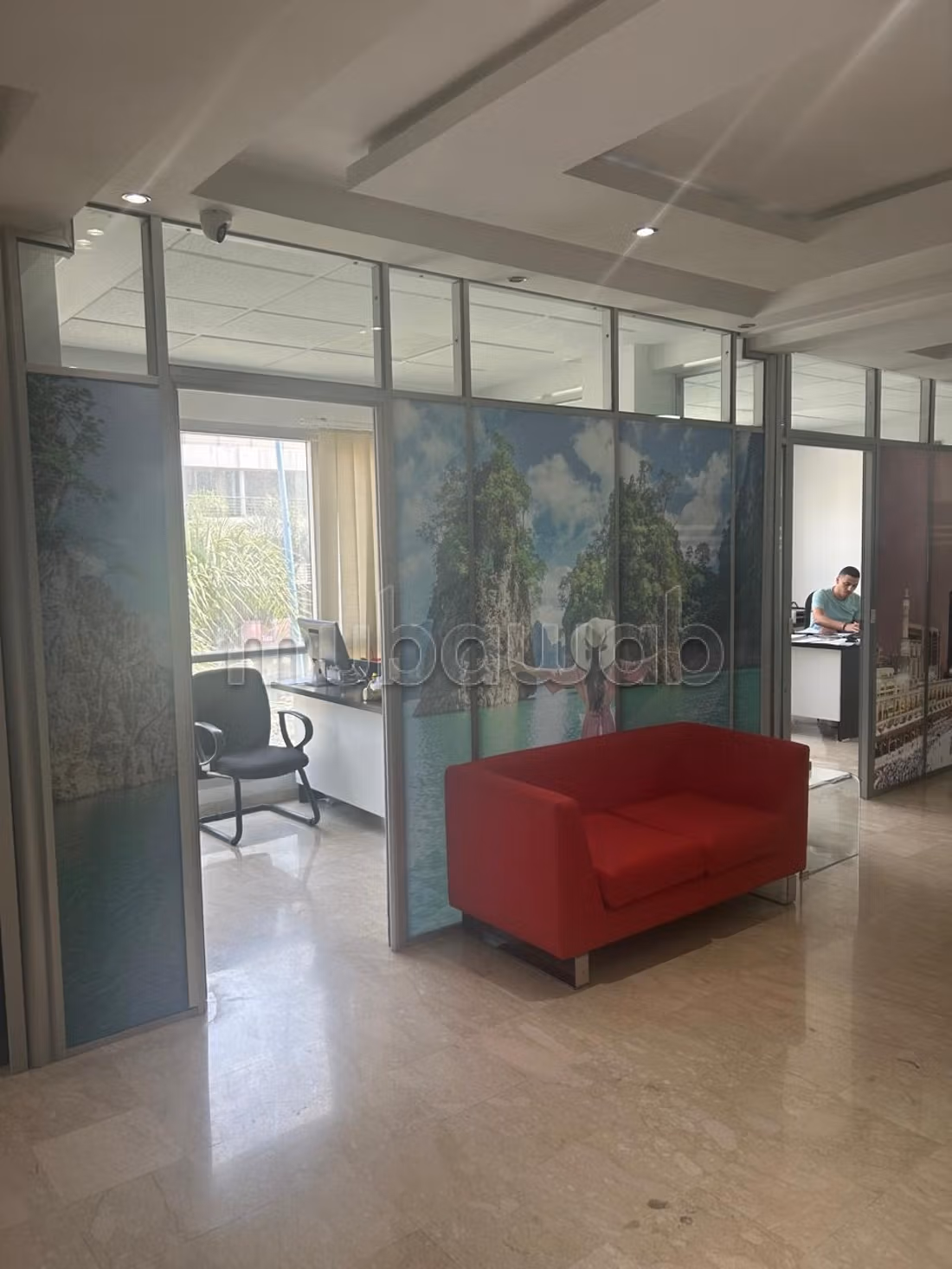 Massira El Khadra Office 90m2 For Rent New Partitioned Parking