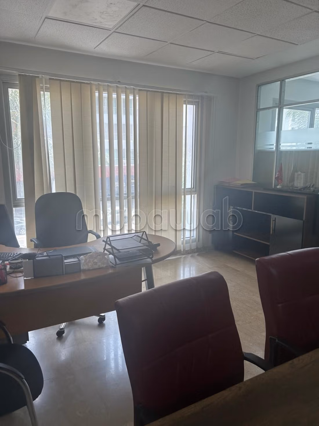 Massira El Khadra Office 90m2 For Rent New Partitioned Parking