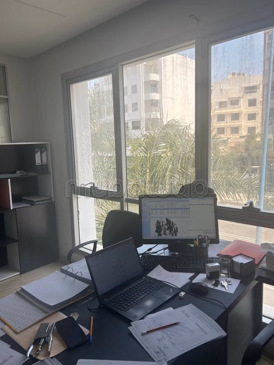 Massira El Khadra Office 90m2 For Rent New Partitioned Parking