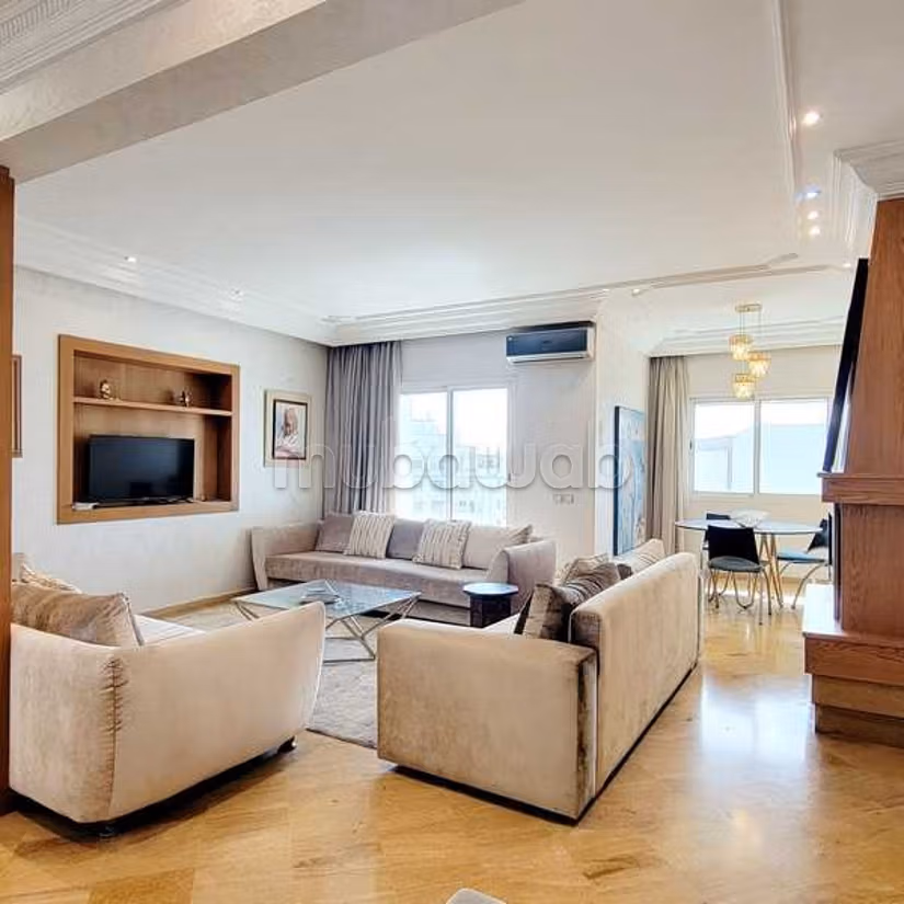 Appartement à Louer de 200.0 m² à Casablanca, Palmier Maarif