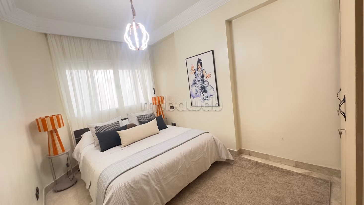 Très bel appartement en location à Agdal. 2 belles chambres. Bien meublé — 5