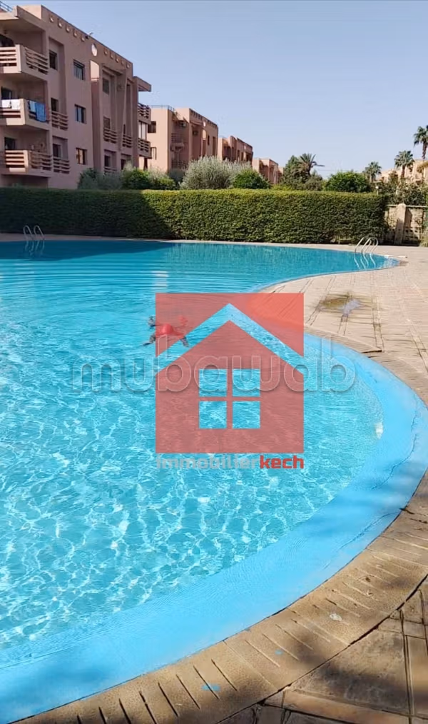 Appart Meublé avec Balcon et Piscine