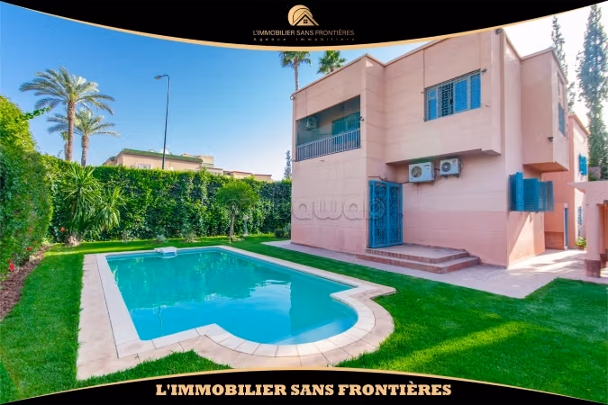 Unfurnished villa for rent in Inara, Targa with private garden and swimming pool