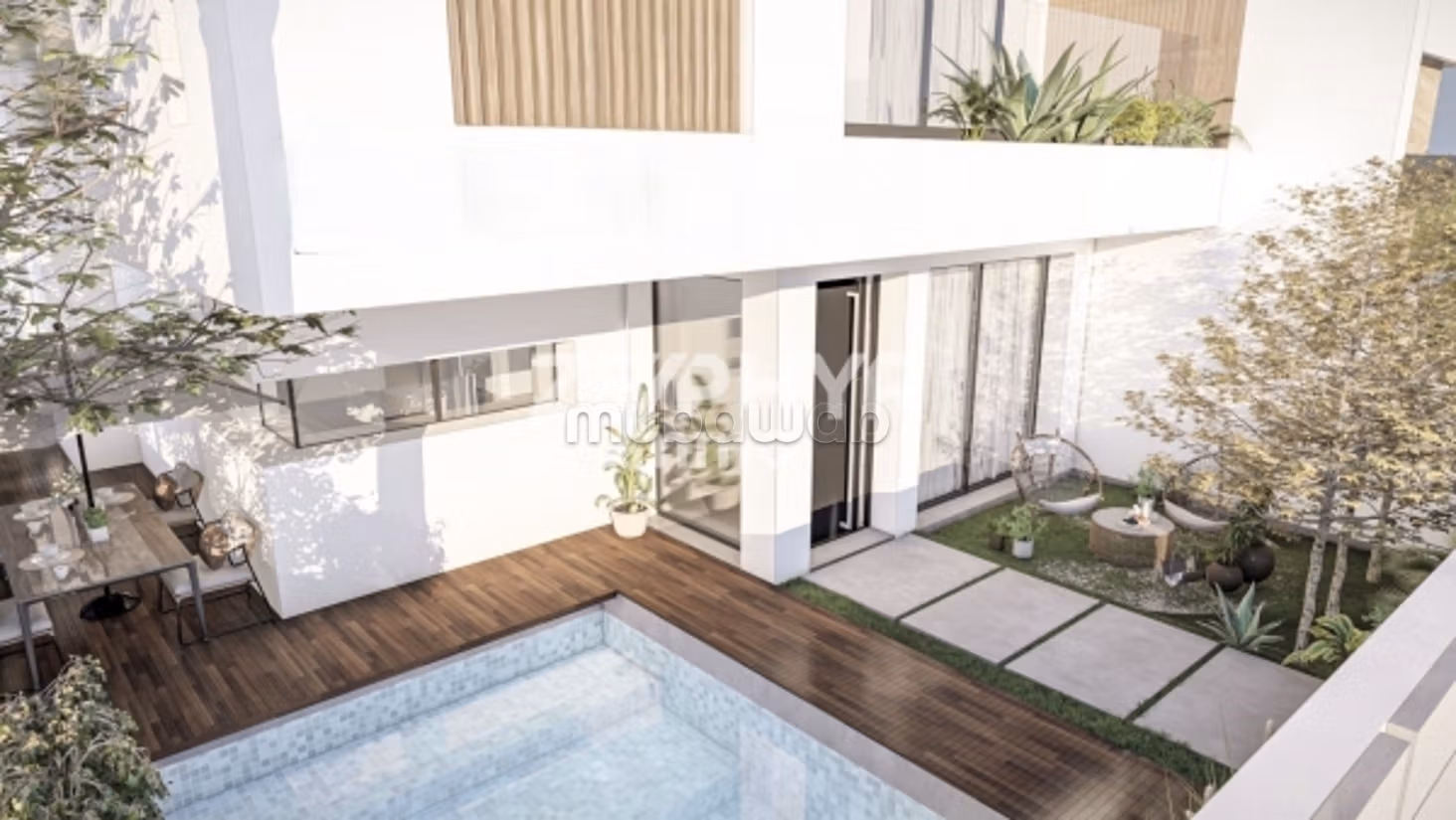 A vendre appartement S3 213m² avec piscine à la Marsa