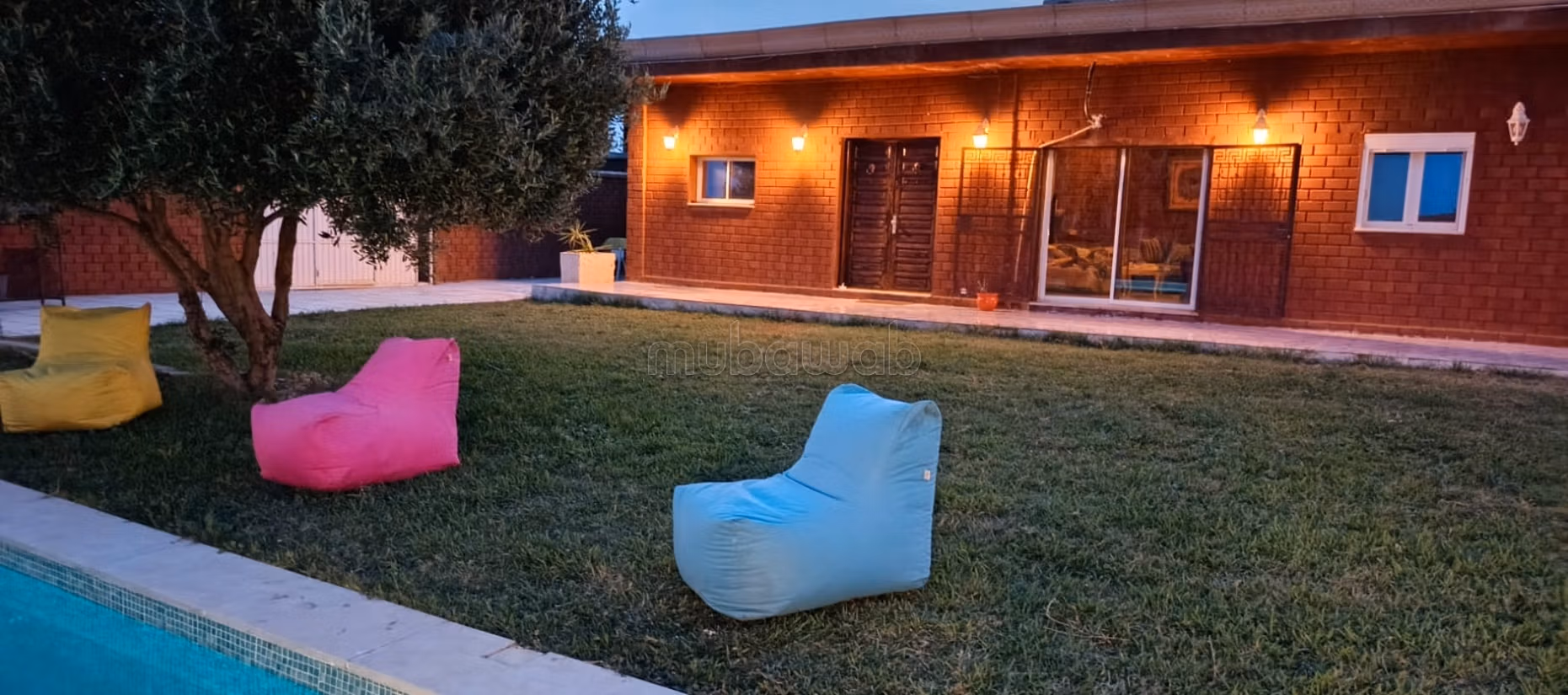 Posizione della casa vacanze a Hammamet Sud. Superficie 500 m². Posti auto e giardino